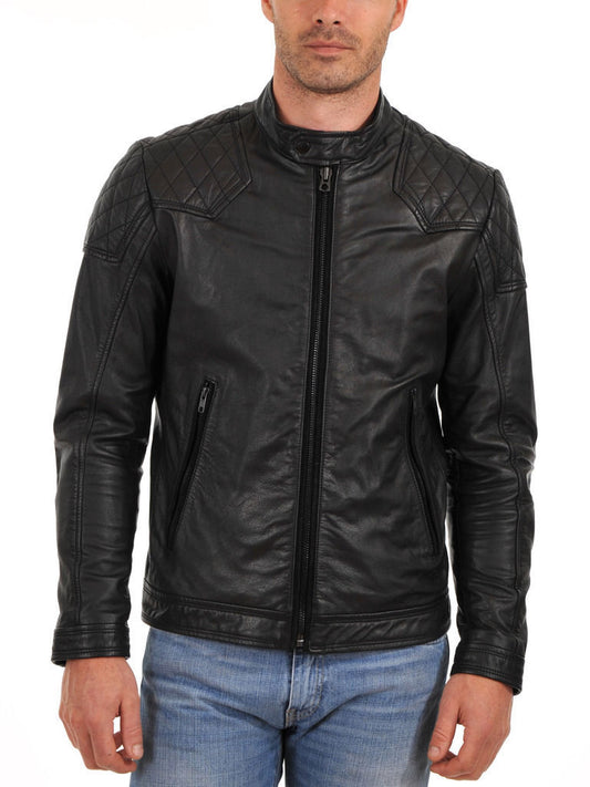 MEN LEATHER JACKET TLF 192