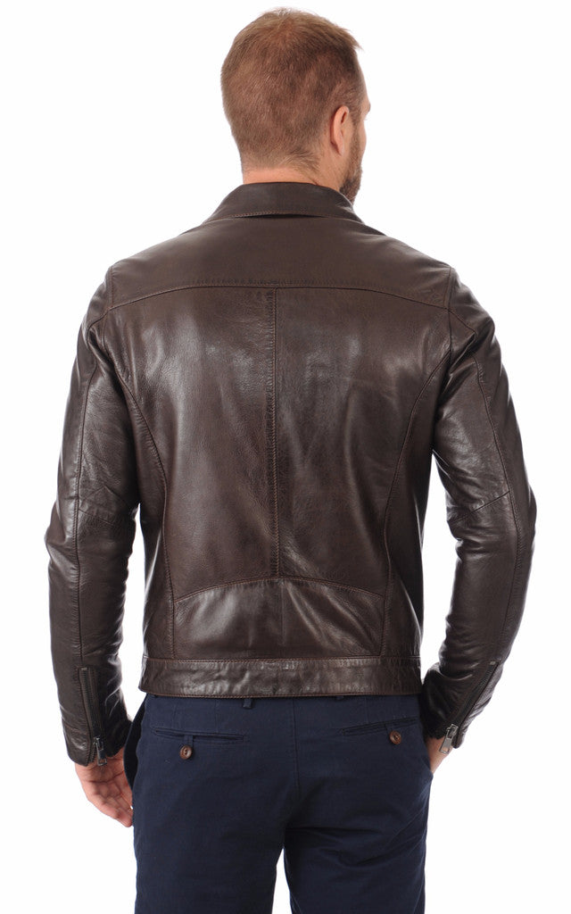 MEN LEATHER JACKET TLF 193