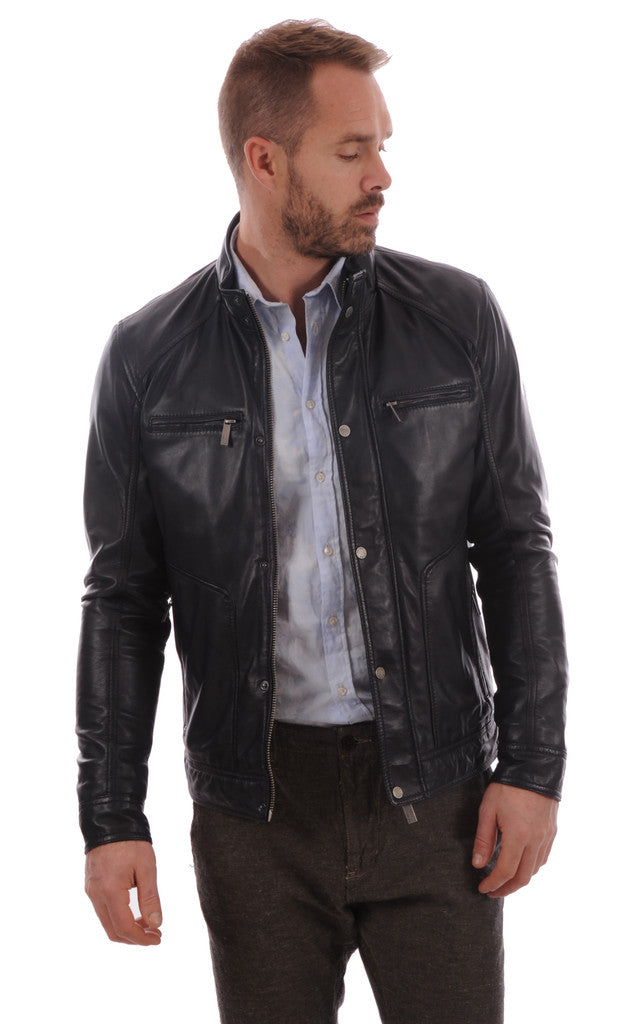 MEN LEATHER JACKET TLF 194