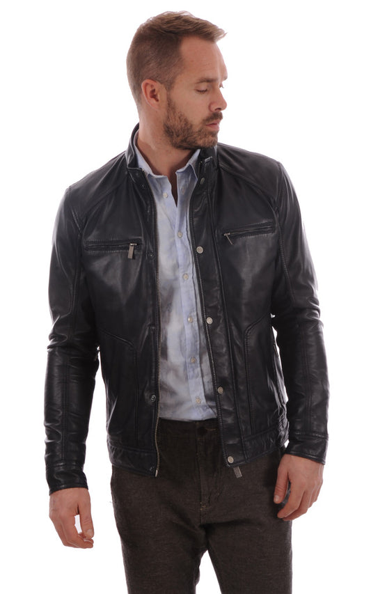 MEN LEATHER JACKET TLF 194
