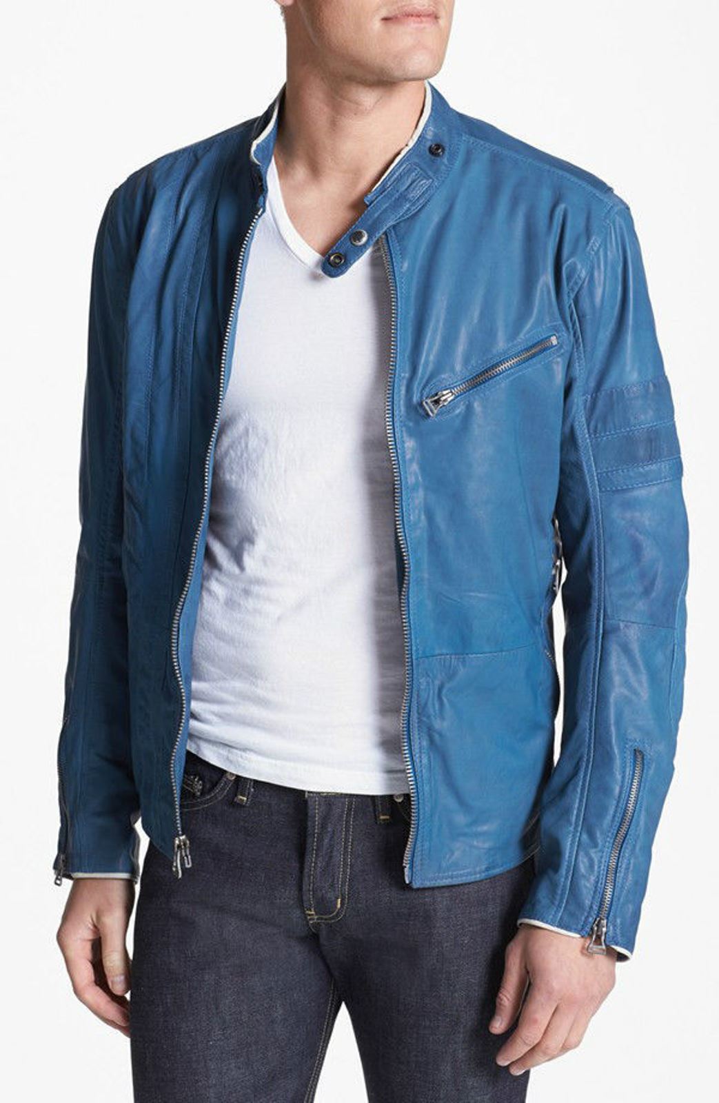 MEN LEATHER JACKET TLF 195