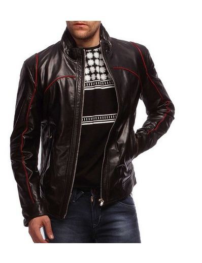 MEN LEATHER JACKET TLF 196