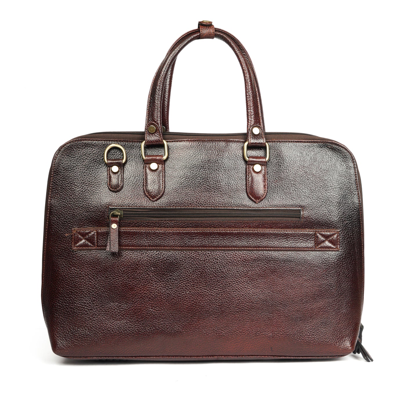 Handmade Burgundy Leather Laptop Bag