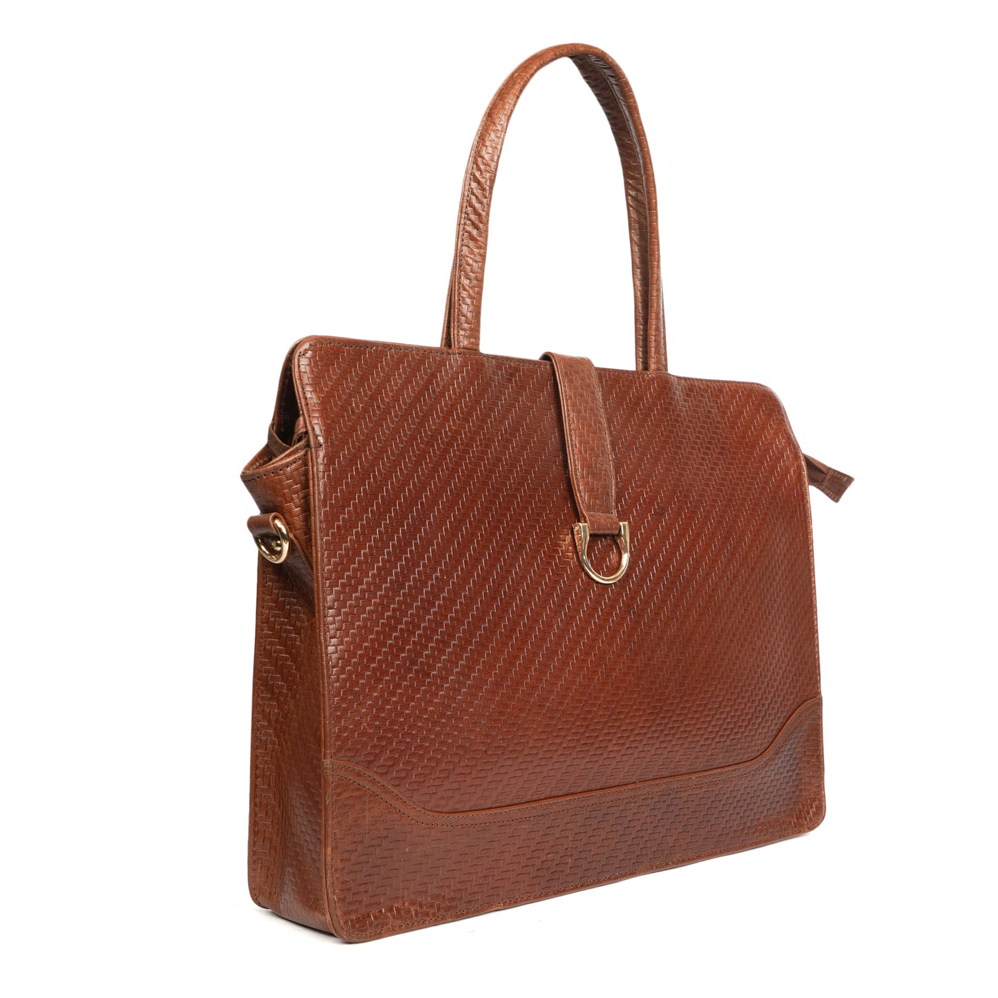 Women's Leather Laptop Tote Bag – Elegant, Functional ,Handmade