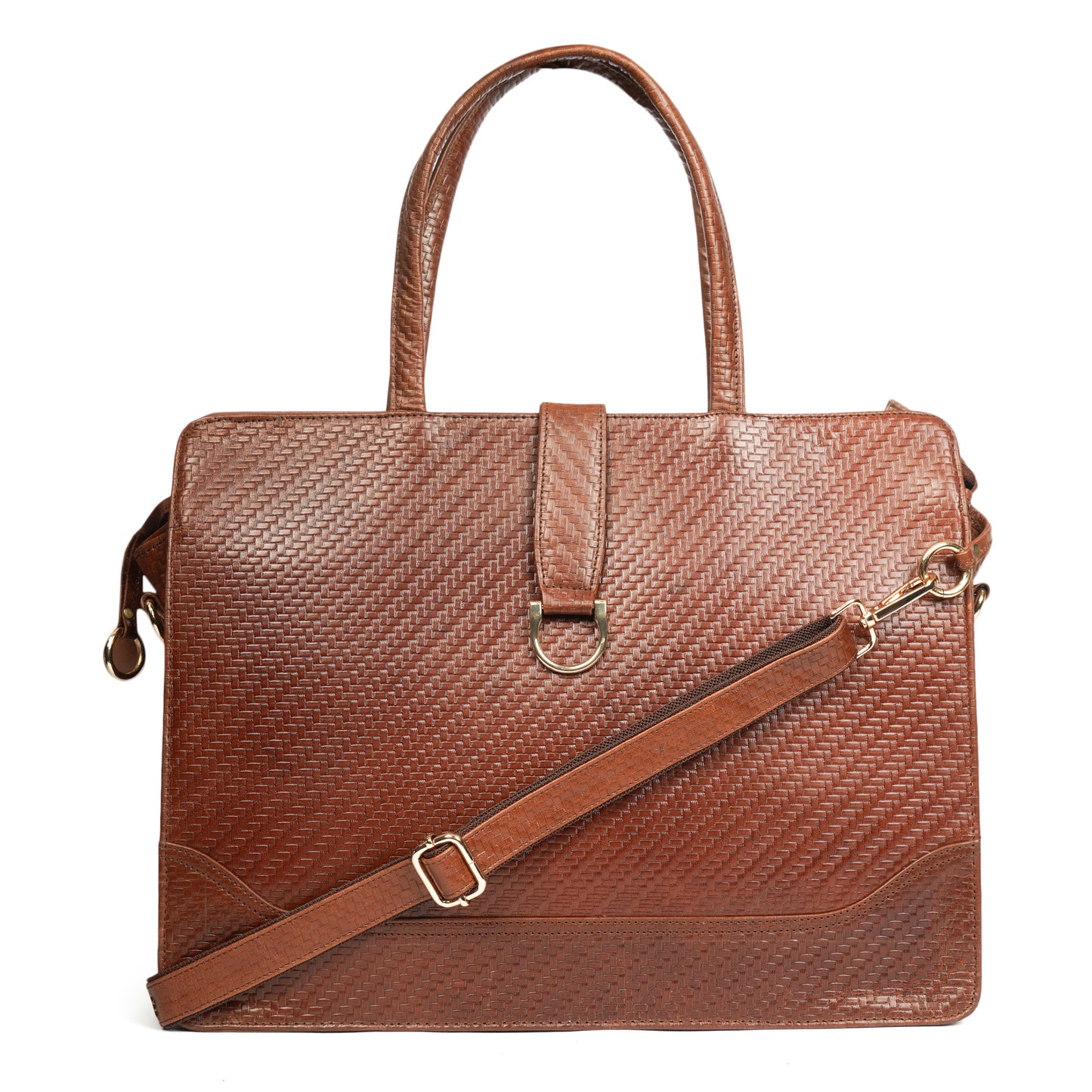 Women's Leather Laptop Tote Bag – Elegant, Functional ,Handmade