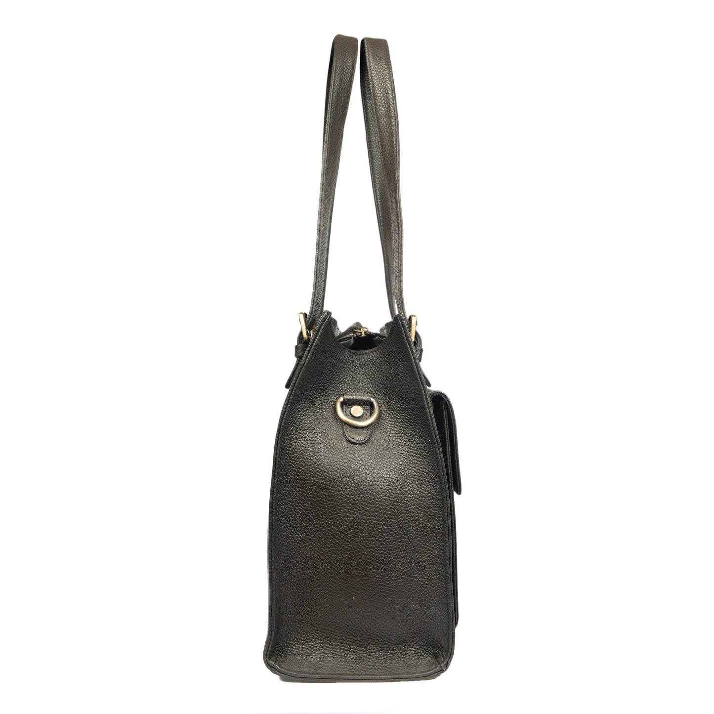Women's Leather Laptop Tote Bag – Elegant, Functional ,Handmade in Grey