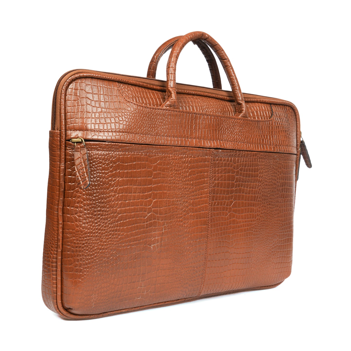 Handmade Tan Leather Laptop Bag