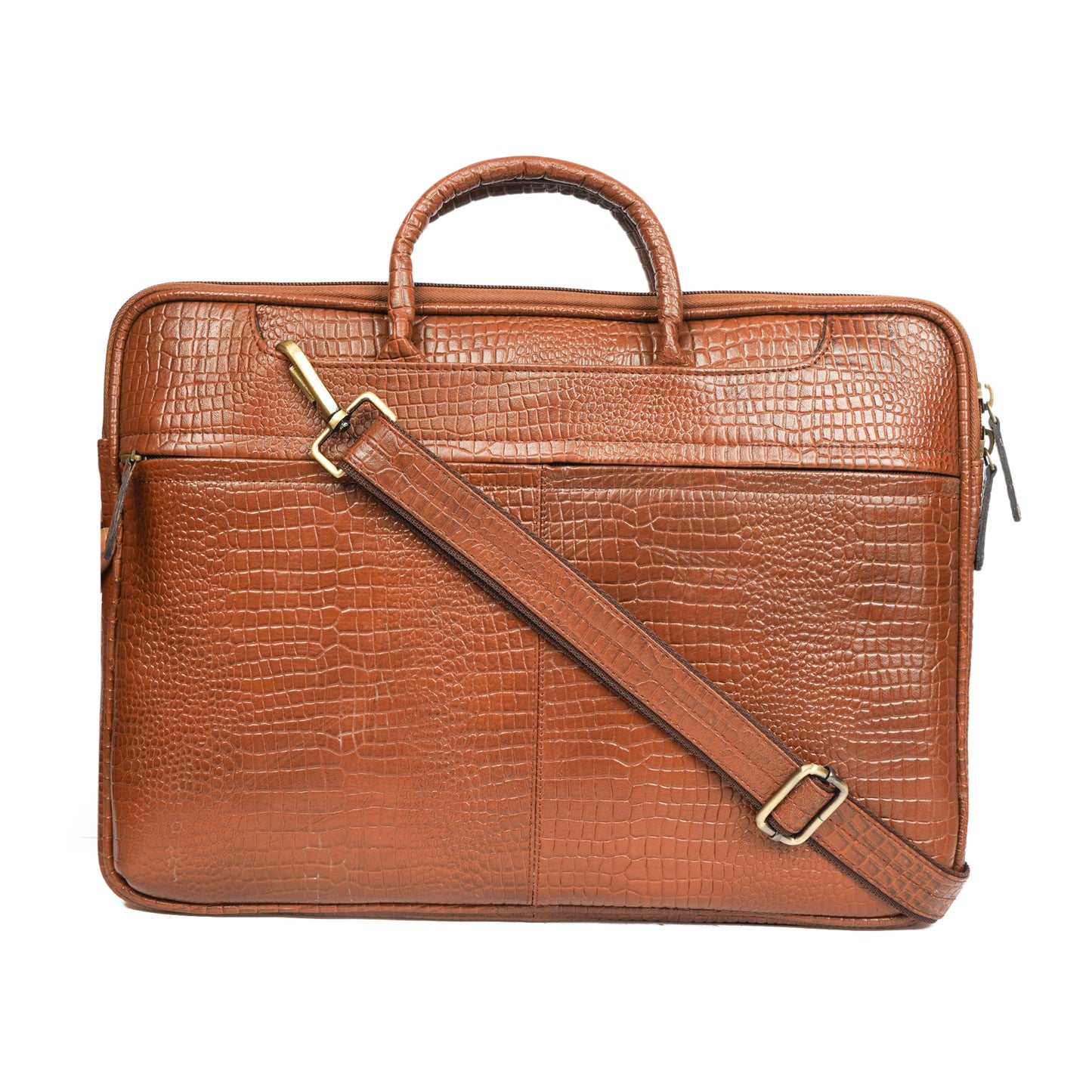 Handmade Tan Leather Laptop Bag