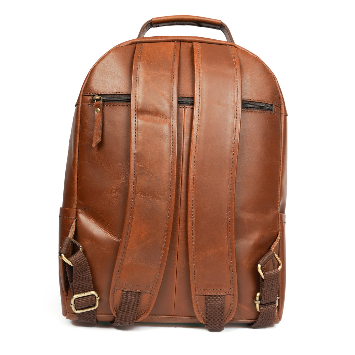 Handmade Tan Brown Leather Backpack