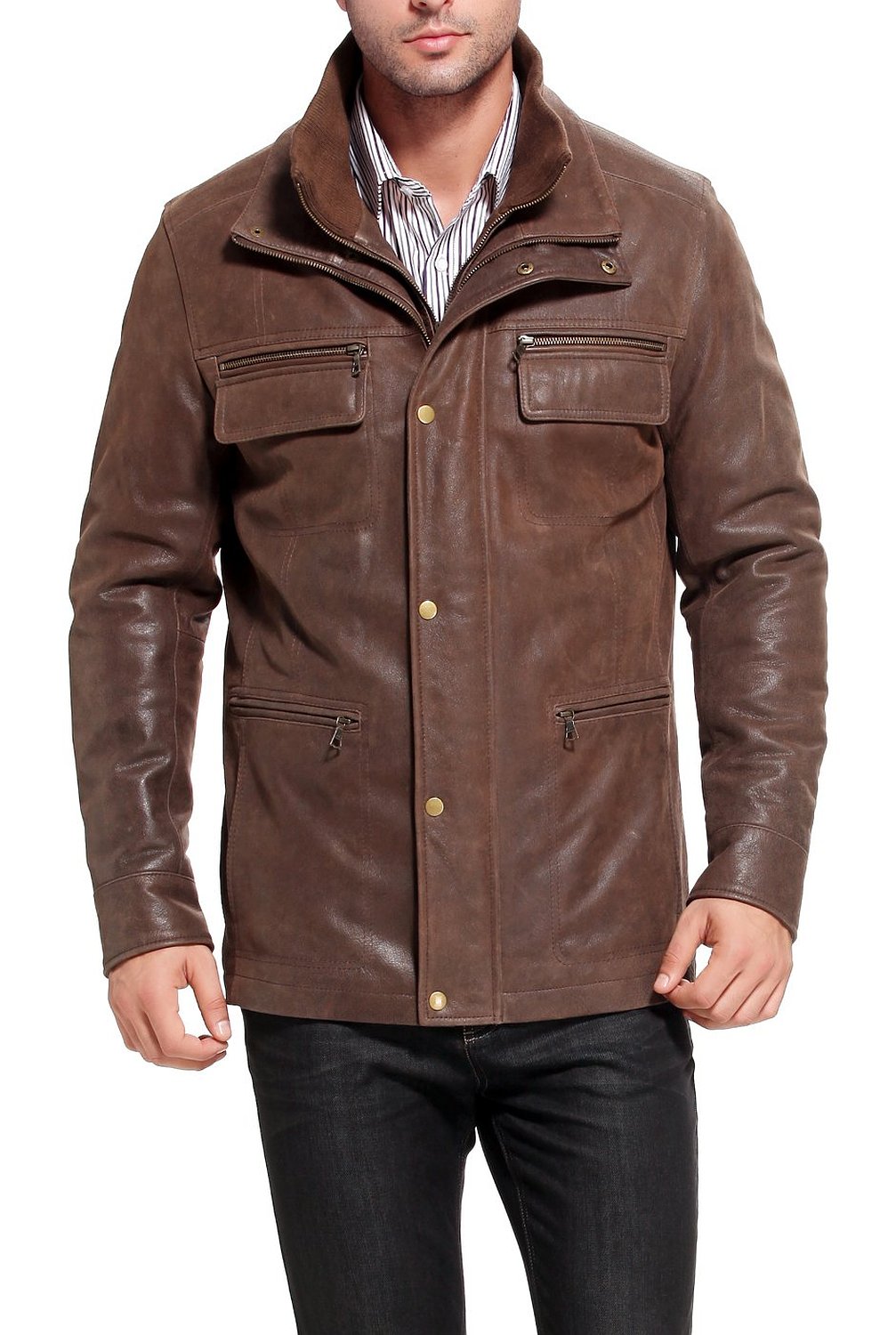 MEN LEATHER JACKET TLF 223