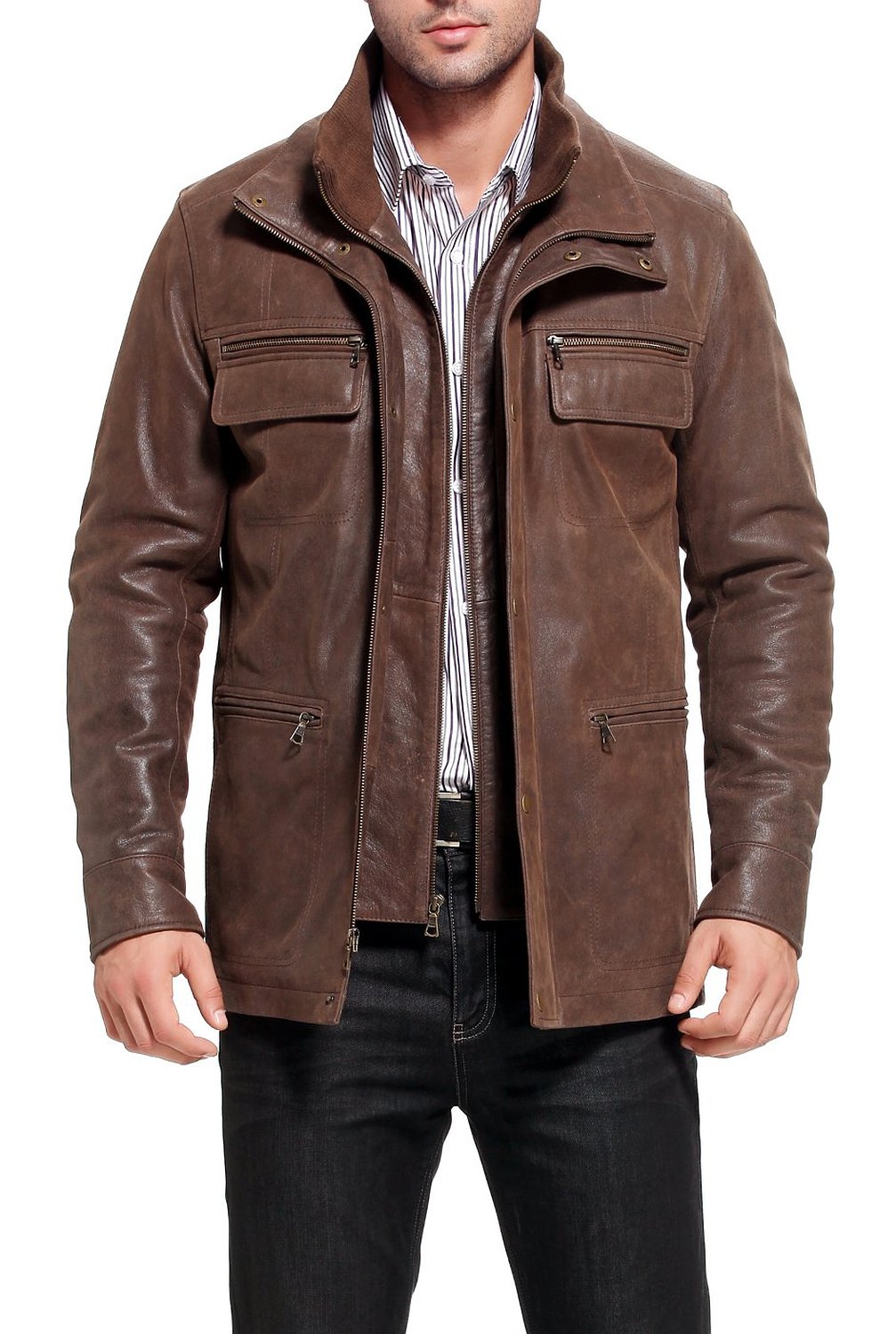 MEN LEATHER JACKET TLF 223