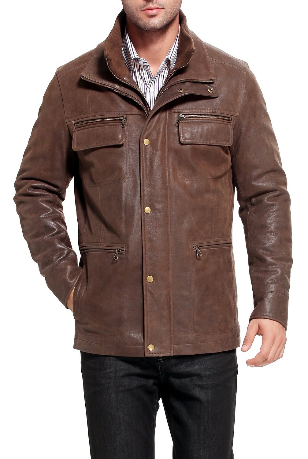 MEN LEATHER JACKET TLF 223